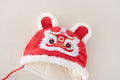 Winter infant new year festive one-piece clothes hundred days one year old baby outing cotton clothes safe and thickened clothes