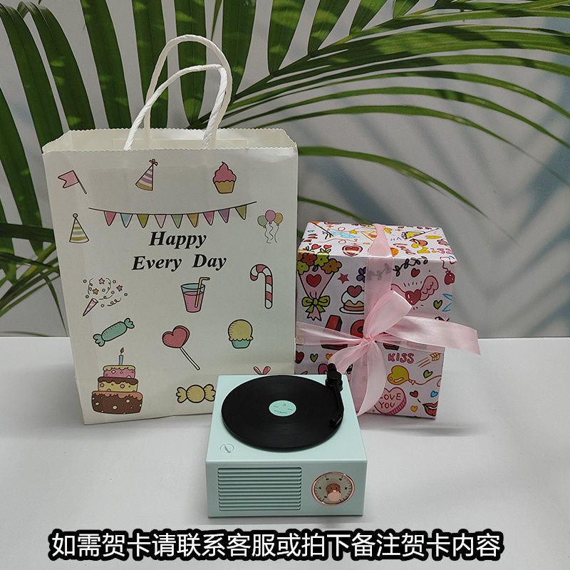 Vintage wireless alarm clock bluetooth speaker - the little prince - desktop ornament - niche & high-end - perfect birthday gift for her