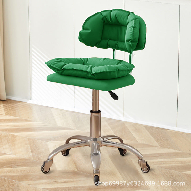 Beauty Chair Nail Art Eyelash Stool Barber Shop Backrest Lifting Chair Household Girls Bedroom Dressing Stool