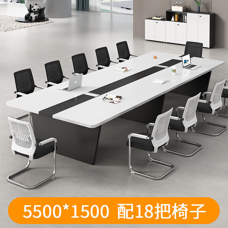 Saint-li conference table - modern minimalist executive desk and chair set - premium office conference table and meeting room furniture