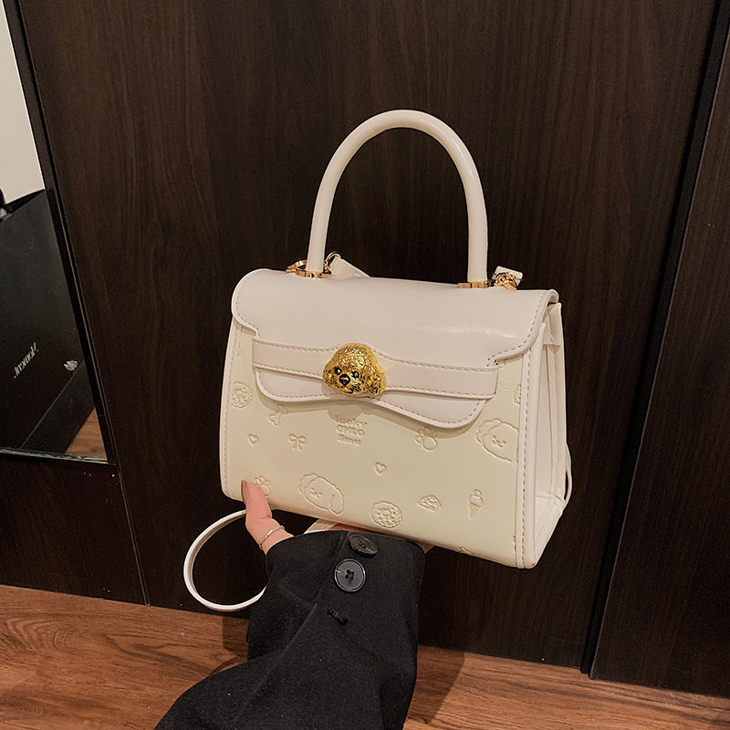 Cross-border super fire niche bag women's spring and summer 2025 new fashion shoulder messenger bag high-end portable Kelly bag