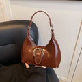 K-stylespringnew arrival shoulder bagfashioncasual oil wax leather armpit bageasiest for matchwork clothing daily dumpling bag for women