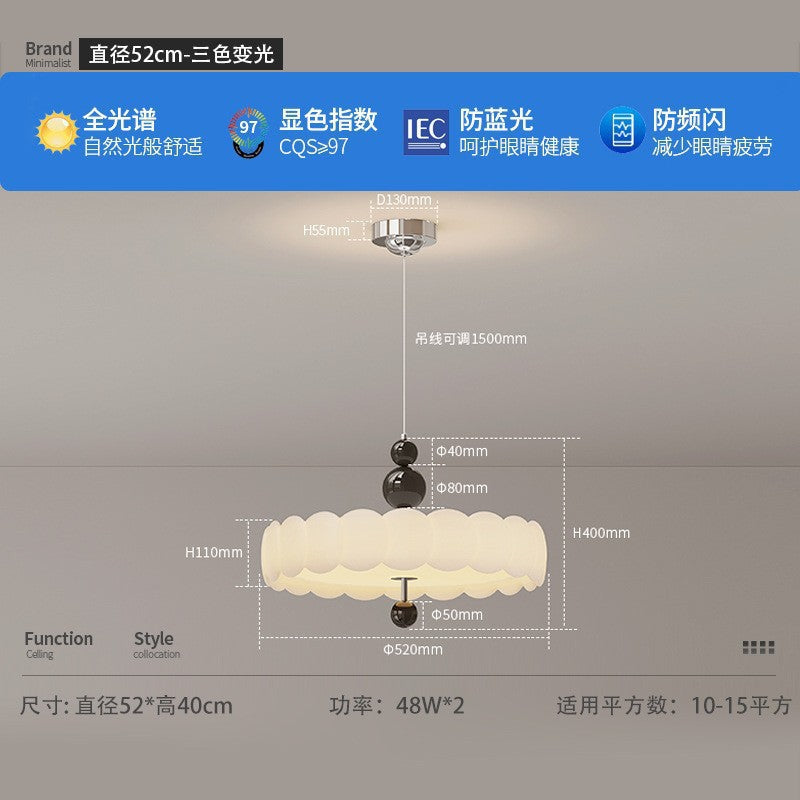 French medieval bedroom light living room light new lighting retro cream wind children's room led eye protection ceiling light