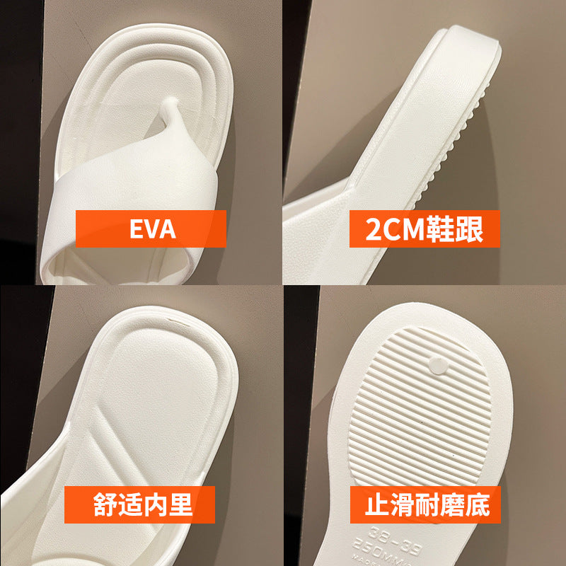 Inscasual flip-flops for women summeroutwear indoor soft bottomnon-slip beach flip-flops eva sandals trendy