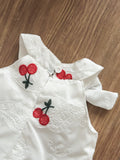 new cross-border baby & toddler country style cotton-like embroidered top with lace trim and washed denim pants set