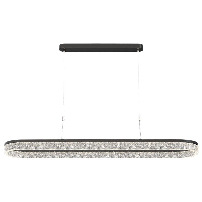 Living room light ceiling light Italian light luxury atmosphere household rectangular ultra-thin eye protection hall light whole house lighting package
