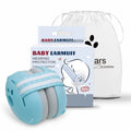 Baby sound isolating earmuffs - noise reduction headphones for infants, adjustable headband, suitable for airplane travel, sleep, stress relief, and noise protection