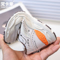 Vancahao girls' lightweight fashion sneakers,  spring/autumn new korean style kids' trendy running shoes, chunky sneakers