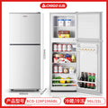 [128p silver] upper freezer and lower refrigerator/separate storage shelves