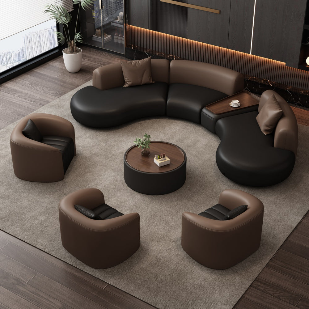 Italian style hotel lobby vip club lounge reception reception sales department sofa sales office negotiation sofa