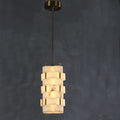 Modern minimalist faux marble pendant light - bedroom bedside, unique restaurant, designer style, light luxury bar, ultra-minimalist lighting fixture