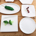 Special-shaped plate, commercial for homeasymmetricalwhite ceramic dinner plate, hotel tableware, restaurant special liang shao yi
