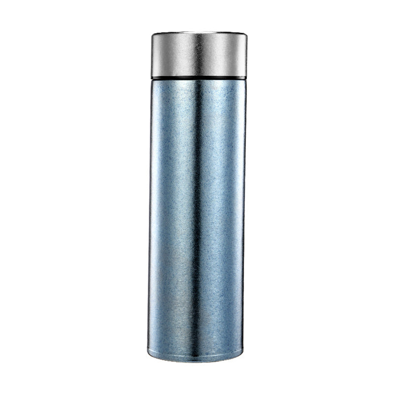 High-end pure titanium thermos cup, tea business double-layer titanium cup, straight cup, health water cup, tea and water separation for men and women