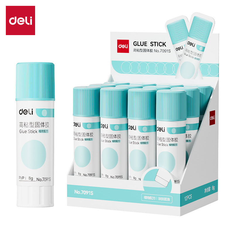 Deli Stationery Personal PVP Solid Glue Student Children Handmade High Viscosity Glue Stick Office Financial Paste