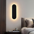 Walnut wood wall sconce, solid wood linear wall lamp, living room background wall light, new chinese style bedroom bedside lamp, hallway light