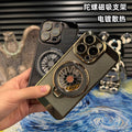 Suitable for iphone 17 air phone case, gyro bracket, electroplated breathable cooling mesh case, apple 16 anti-fall hard case