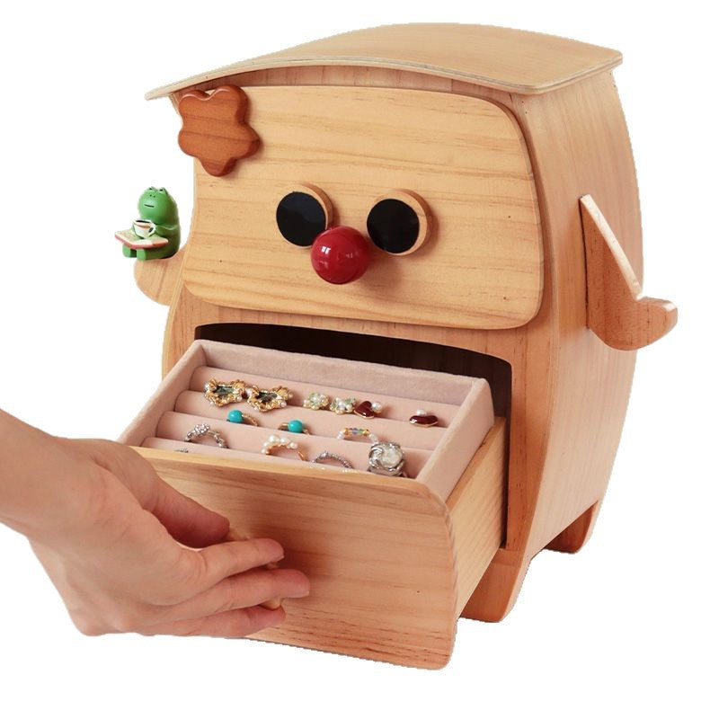 Guo shu elf keluli jewelry box exquisite wooden housewarming wedding gift desktop cosmetic storage box