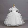 Export ready-made children's dress sequin flower wedding dress princess dress girl piano performance dress girl dress