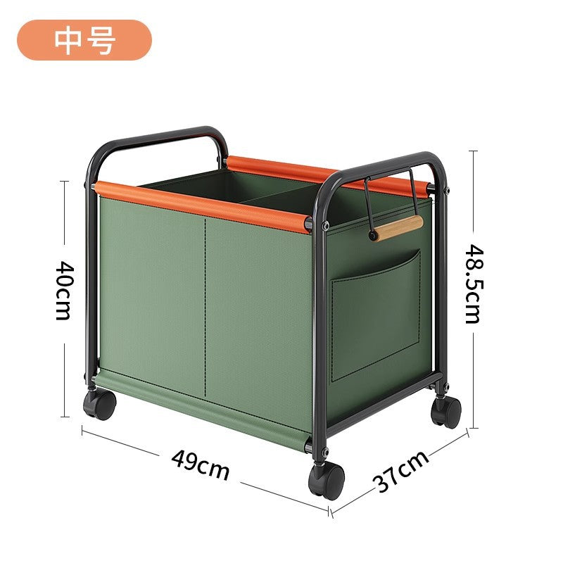 Storage basket under desk backpack organizer snack basket mobile toy storage cart office desk organizer