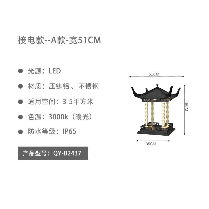 Solar powered post cap lights - outdoor waterproof garden lights for pillars, gates, and fences - villa column lights