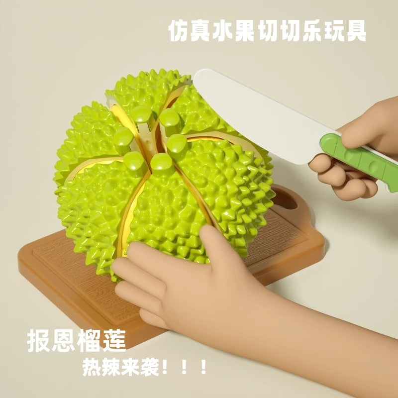 【factory wholesale】cross-border plastic simulation fruit knife - baby pretend play kitchen cutting fruit kids toy