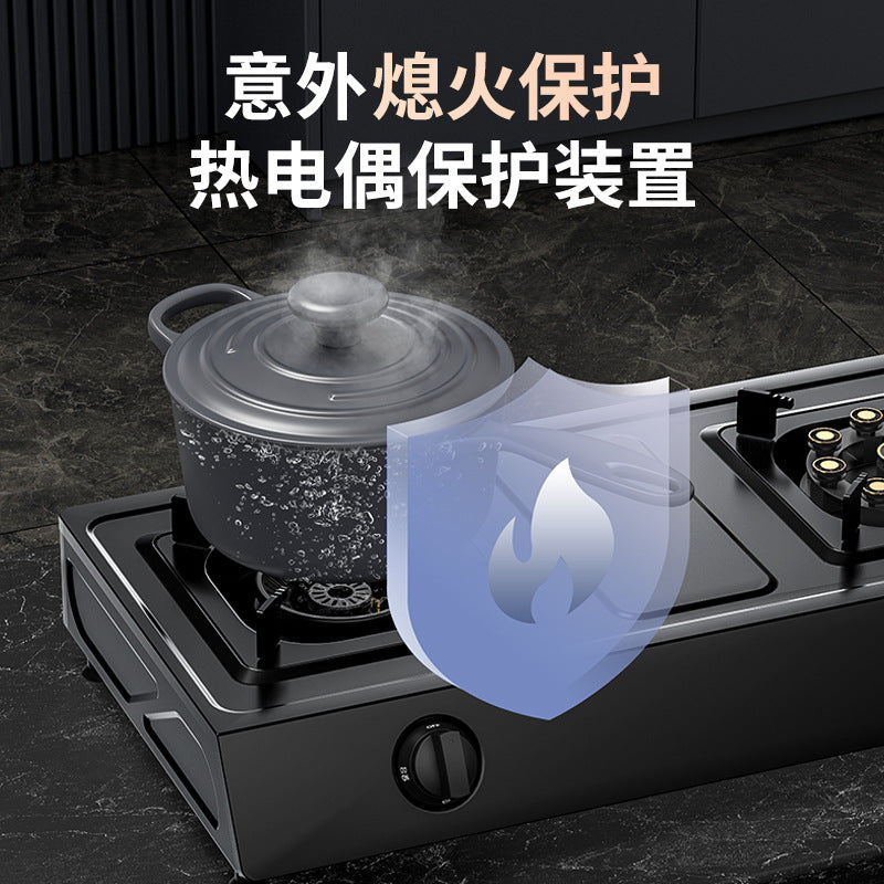 Wholesale royalstar for home gas stove desktop double stove gas stove natural gas stove liquefied gas fierce stove