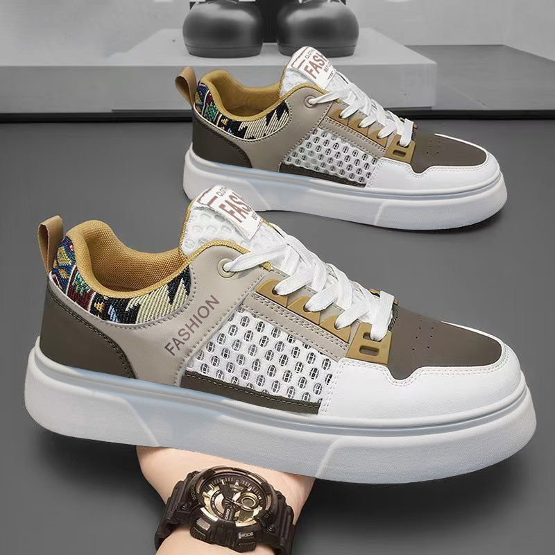 Men's skate shoes - 2026 summer new arrivals: casual, trendy, breathable mesh sneakers for men, students, and athletes
