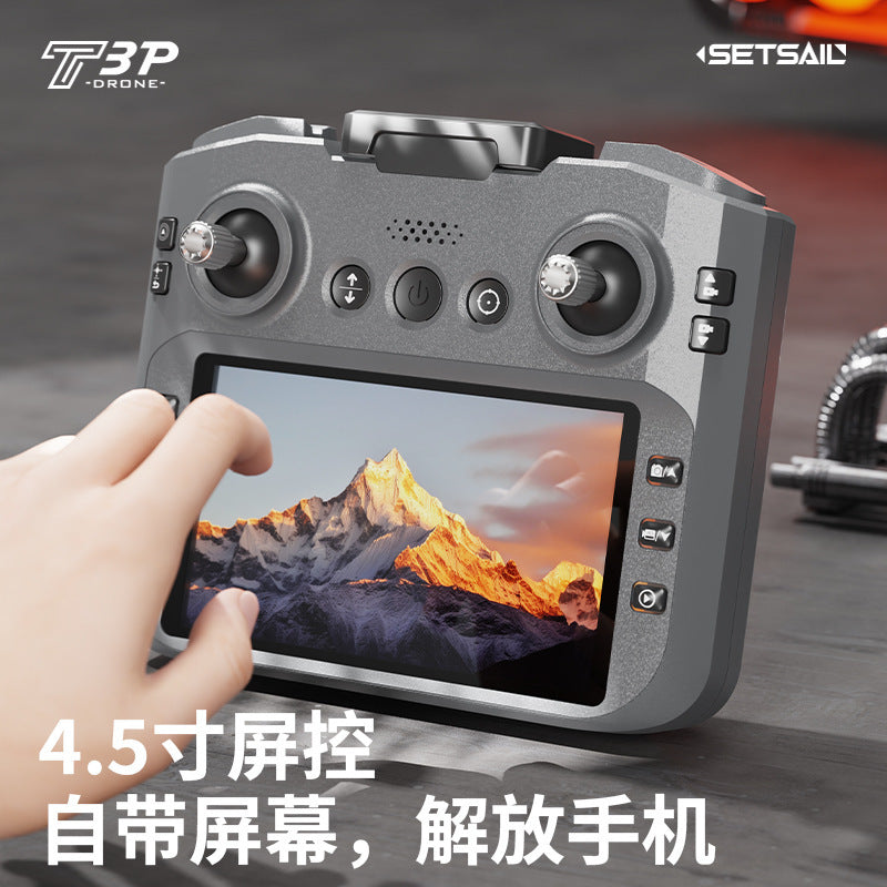 new product with 4.5inch screen drone t3p all-inclusive anti-collision high-definition aerial photography remote control aircraft toys wholesale