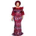 supply of luxury african fashion silm fishtail long dress sequin evening dress european and american women's clothing