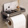Bathroom tissue box punch-free toilet paper box toilet paper placement box bathroom storage roll paper tube storage rack
