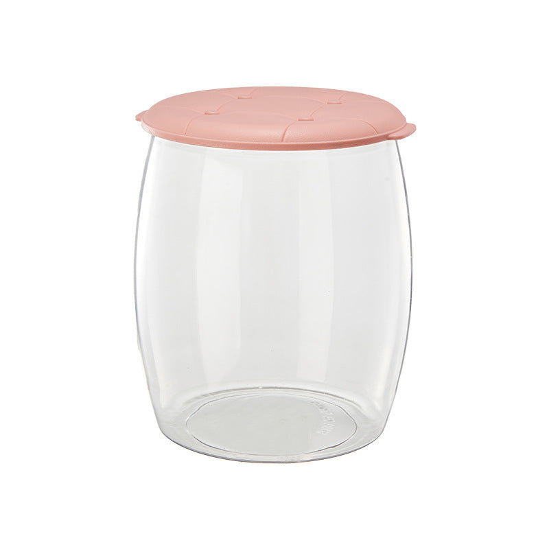 New transparent storage plastic stool - large capacity home toy storage box - clear storage ottoman with seating