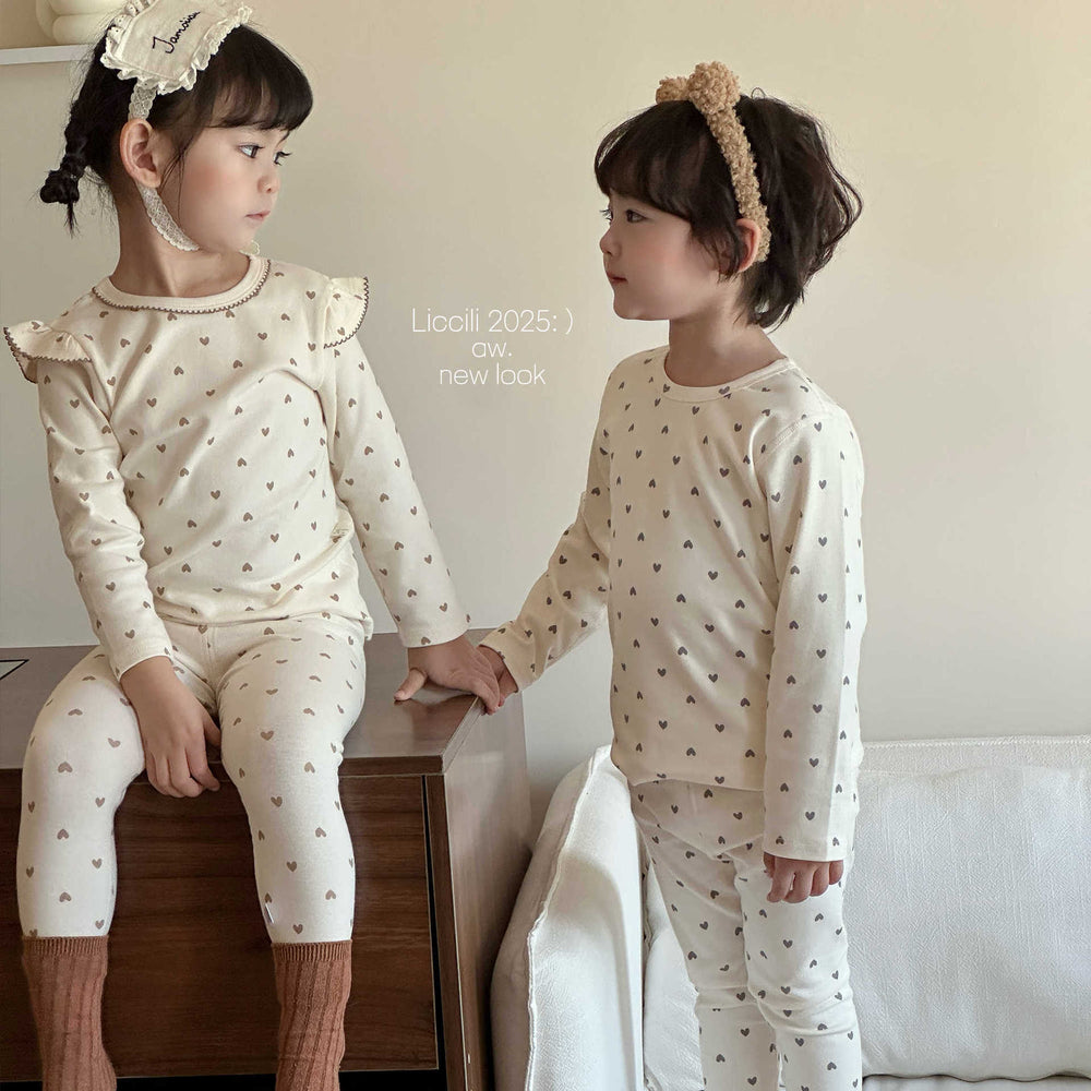 Korean style baby pajama set - spring/autumn cotton underwear set for kids - all-cotton long johns for boys and girls - autumn/winter base layer