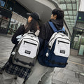 Japanese style backpack men's college student school bag lightweight outing hiking travel backpack women's easiest for match large capacity computer bag