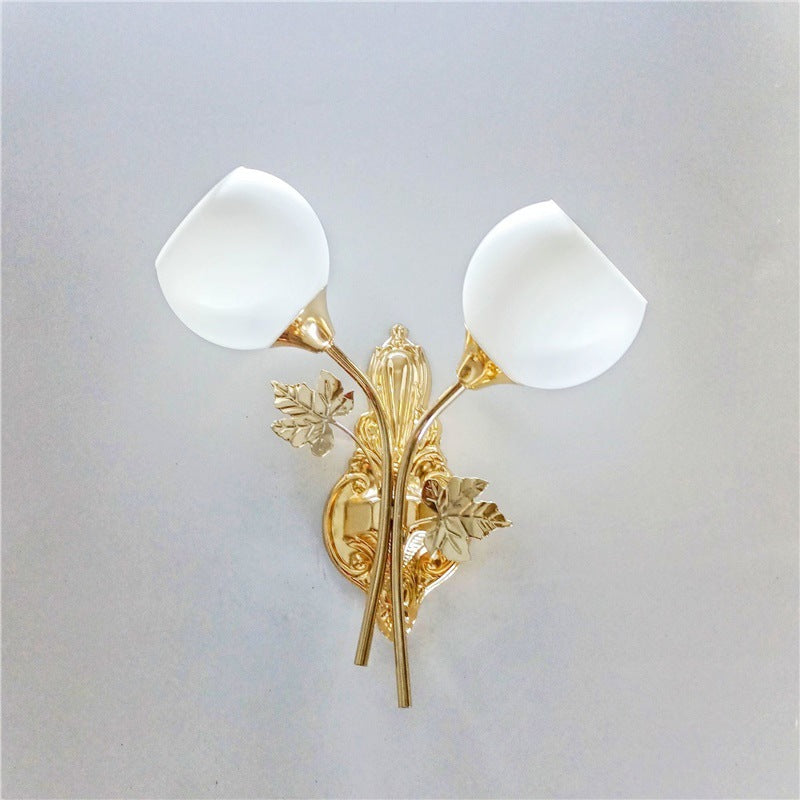 Led bedside wall lamp bedroom living room  new light luxury wall sconce european style stairway aisle ambient wall light