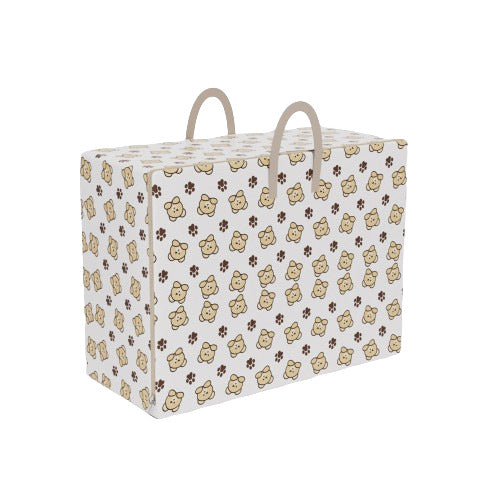 Printed bear moving bag 140g thickened non-woven duffel bag household quilt clothes sundries storage bag