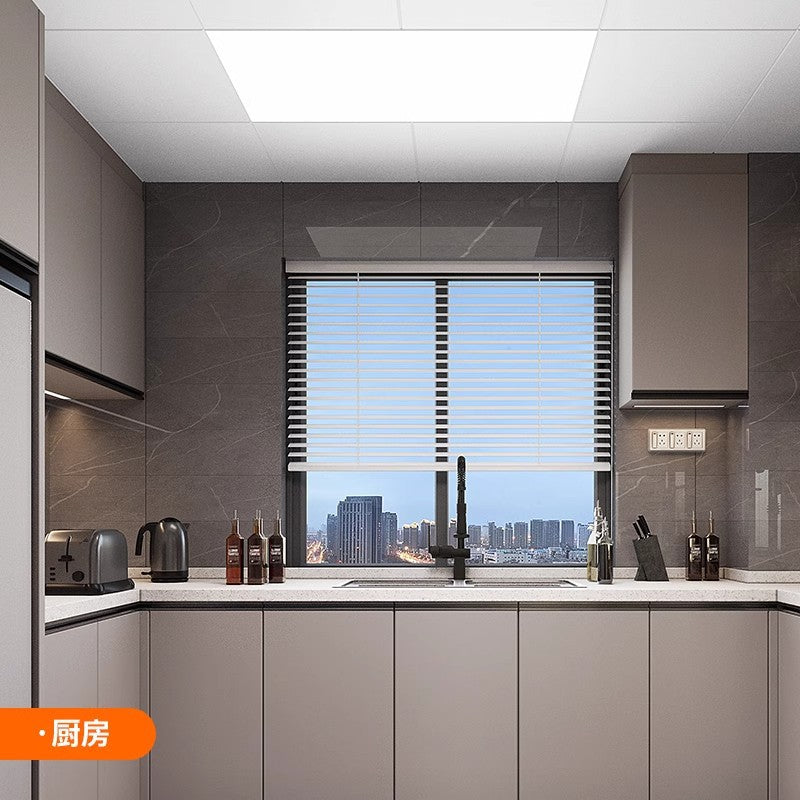Kitchen integrated ceiling led light flat ceiling light bathroom bathroom aluminum ceiling 300x600 frameless led