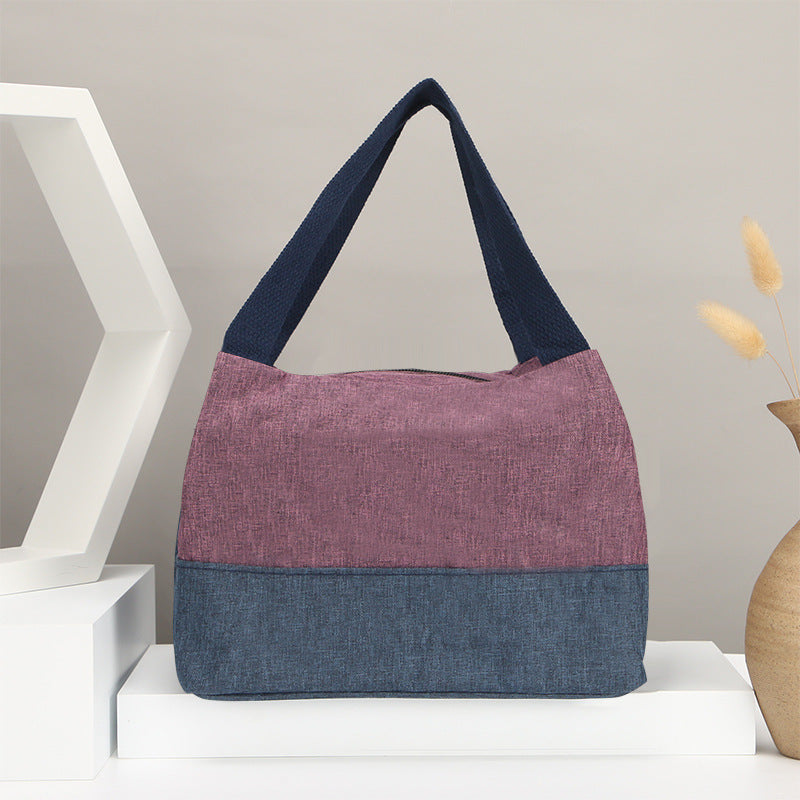 New multi-purpose handbag women's bag canvas bag large capacity bento messenger lunch box bag carrying little mommy