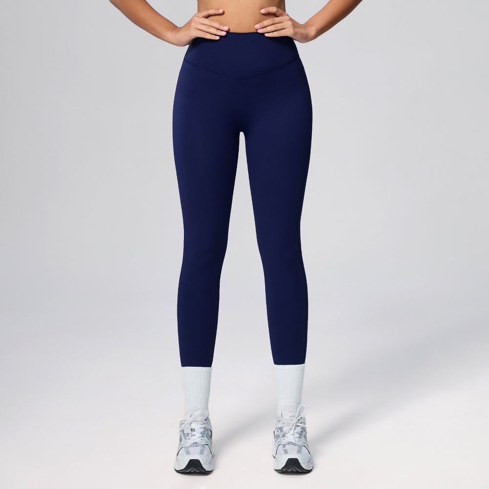European and american new high-waisted peach lift yoga leggings - cloud-soft, butt-lifting, seamless workout tights