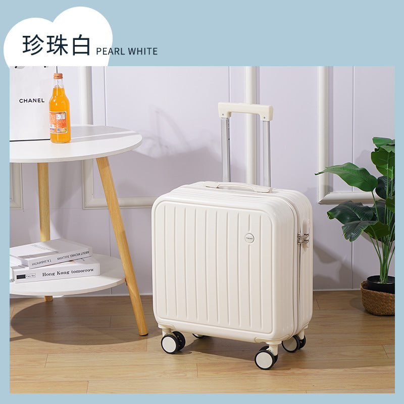 New small-capacity boarding case 18-inch trolley case universal wheel suitcase portable password case men's and women's high-value case