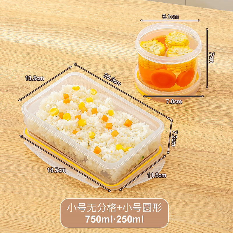 Office workers bring rice compartments, lunch boxes can be heated and sealed in microwave ovens, fresh-keeping boxes, food-grade plastic bento boxes