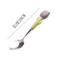Purple tulip pointed spoon