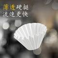 Japanese imported cake coffee filter paper, 50 sheets, 155mm/185mm, hand-brewed cake filter paper, boxed coffee filter