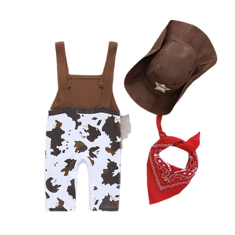 Exportsummerfashion baby boy dick denim sleeveless jumpsuit suit romper one piece dropshipping