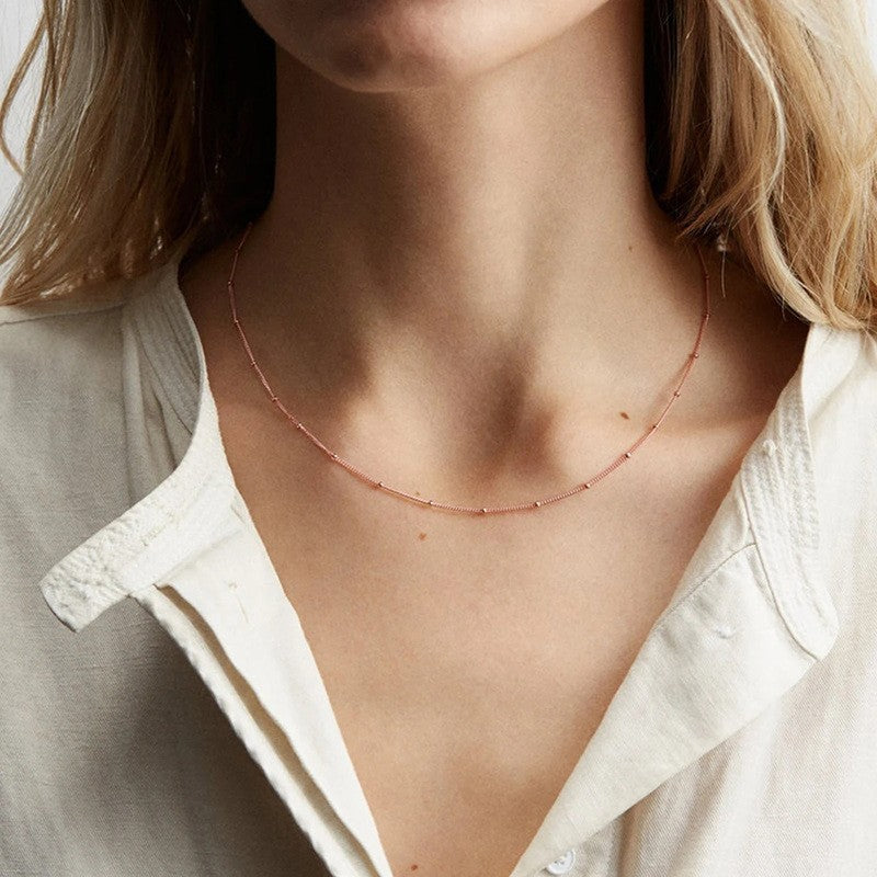 European and american cross-border jewelry: minimalist fashion short necklace, versatile and trendy street style choker