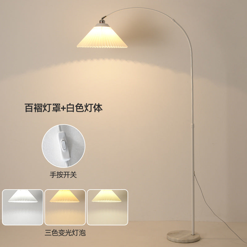 Zhongshan floor lamp ins wind living room living room fishing lamp sofa wall corner lamp study bedroom eye protection floor lamp