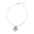 Wholesale unique necklace designs: european & american cross-border autumn/winter jewelry, women's diamond-accented light luxury korean-style ins sweater necklace