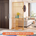 New chinoiserie screen partition living room for home blocking grids solid wood foldablemovable entrance hall office seat screen