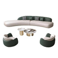 Modern minimalist curved sofa for sales centers, hotels, b&bs, beauty salons, vip lounges, reception areas, and negotiation zones