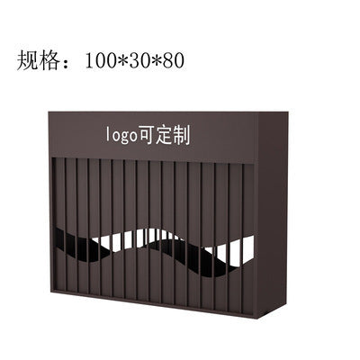 Outdoor wrought iron galvanized sheet flower box sales department commercial street flower bed pot frame square partition courtyard planting flower trough