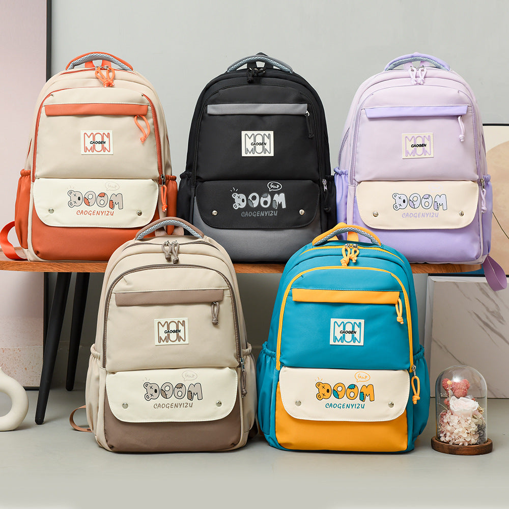 Cross-border new backpack casual versatile trend women's bag junior high school college student college style schoolbag casual backpack